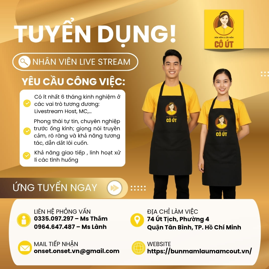 Tuyển Dụng Nhân Viên Live Stream