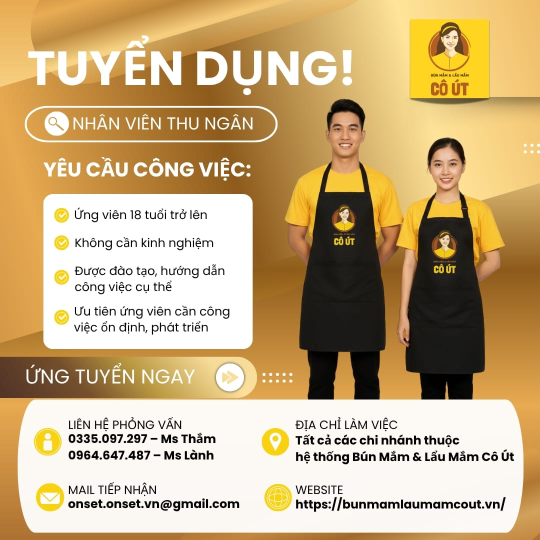 Tuyển Dụng Nhân Viên Thu Ngân